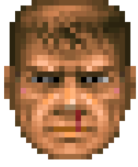 Doomguy, light damage