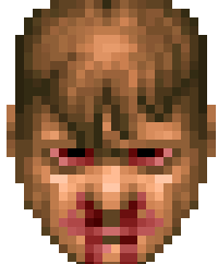 Doomguy, badly hurt